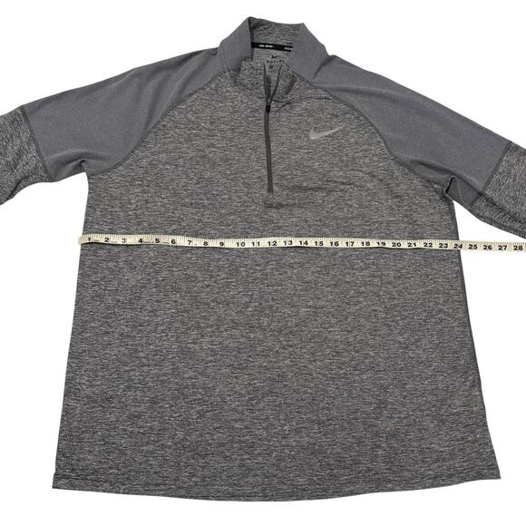 Nike Running Dri Fit Element 1/2 Zip Pullover Men's XL Heathered Gray AH8973-021 - Picture 3 of 5